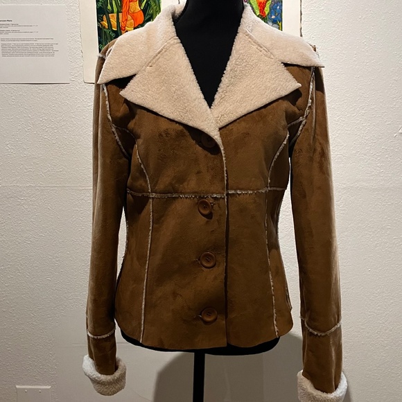 Blanc Noir Tan & Cream short Jacket - Picture 1 of 12